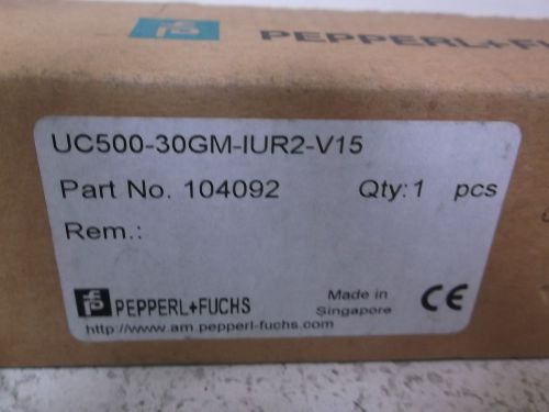 PEPPERL+FUCHS UC500-30GM-IUR2-V15 ULTRASONICS SENSOR *NEW IN A BOX*