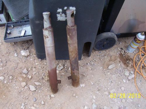 2  Hydraulic  Cylinders  used and untested 2 1/4&#034;x16&#034;   1 1/2&#034; Shaft