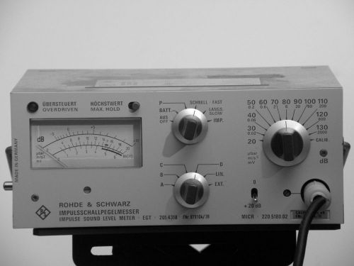 rohde&amp;schwarz impulse sound level meter/EGT