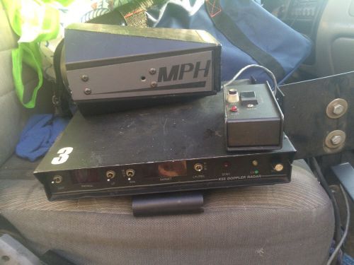 MPH Doppler K55 Police Radar with antenna &amp; remote TESTED AND WORKING (1 Of 8)