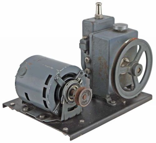 Welch 1400 duo-seal belt driven lab vacuum pump +ge 1725rpm 1/3-hp motor parts for sale