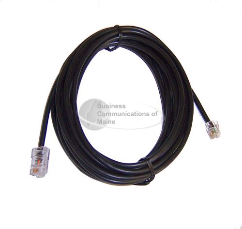 Avaya 14 foot Line Cord, With RJ45 And RJ11 Connectors, Black