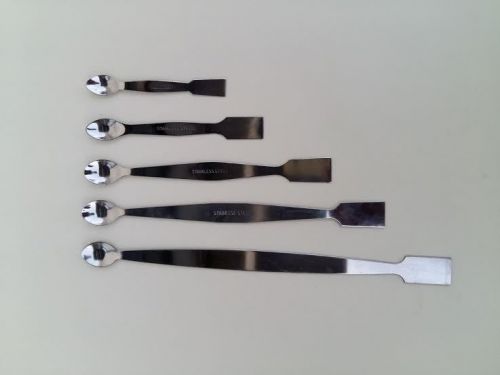Lab Stainless Steel Spatula spoon 5 set