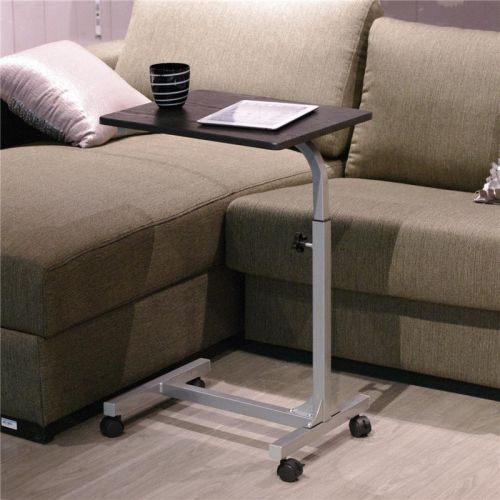Over bed table with castors special offer height adjustable multipurpose desk for sale