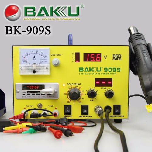 700W Digital 3 in 1 SMD Hot Air Rework Station +Power Supply for Mobile Repair