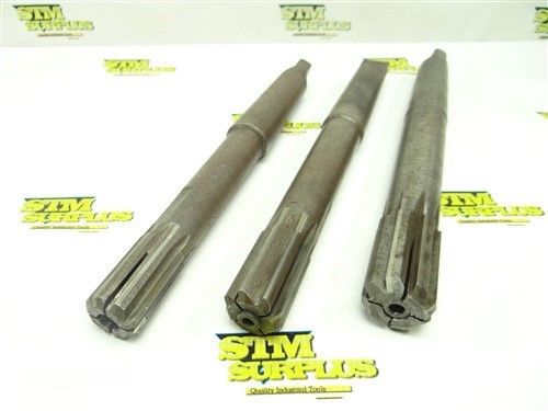 Lot of 3 hss cleveland carbide tipped 4mt expansion reamers 1.115&#034; to 1-3/8&#034; for sale