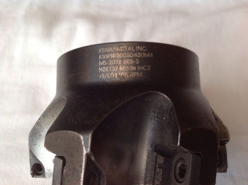 Kennmetal  indexable kssisr300sd430m4 face mill 3&#034; (used) for sale