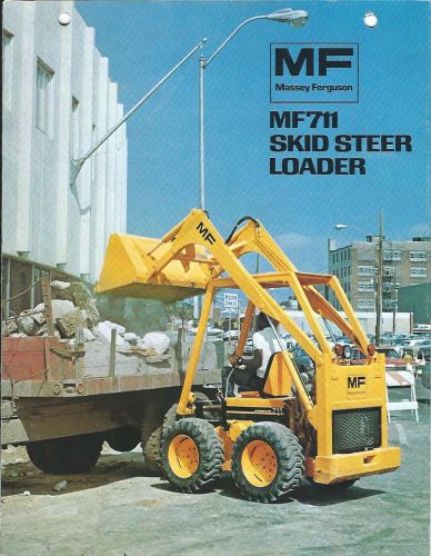Equipment Brochure - Massey Ferguson - MF 711 - Skid Steer Loader c1974 (E2493)