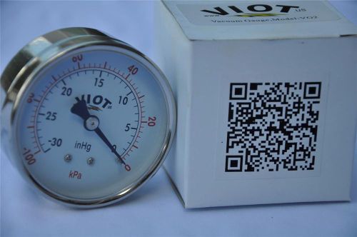 Analog deep vacuum gauge manometer size:2.5&#034;ss case 1/4&#034;npt 0-30&#034;hg pump system for sale