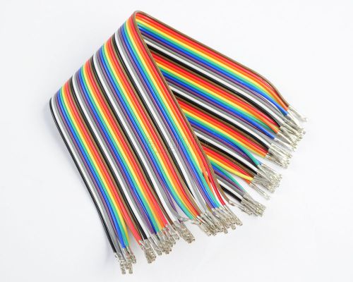 40pcs Dupont Jumper Cable Wire 1P Female Pins Connector 2.54mm 20cm DIY