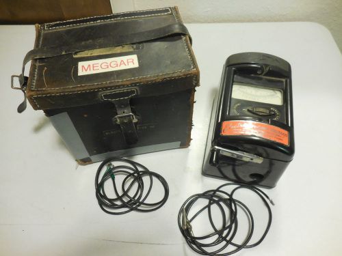 Vintage Megger Series 4 Insulation Tester with Case Tested &amp; Working!