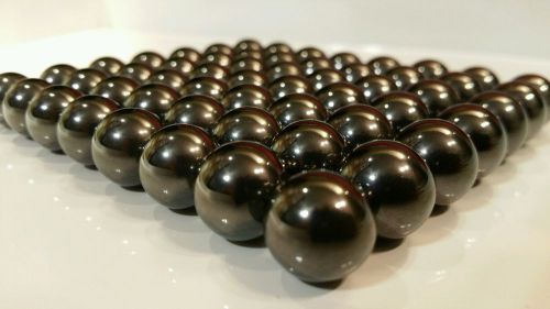 10 Black Hematite Ball Magnets. Super Strong 15mm black chrome plated.