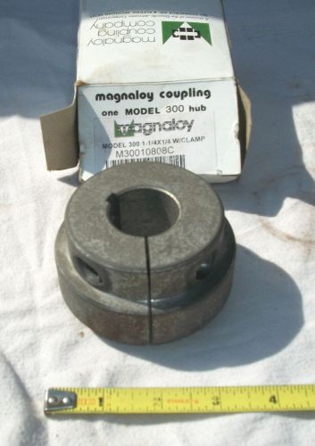 Nos magnaloy 1-1/4&#034; x 1/4&#034; w/ clamp coupling hub model 300 m30010808c unused for sale