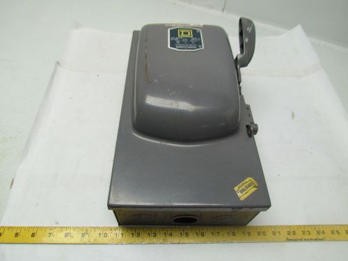 Square d a86342 ser a1 60amp 3ph 600vac safety switch fused disconnect for sale