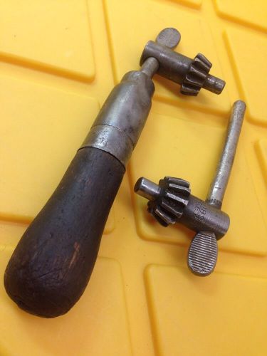 2 VINTAGE Jacobs K4 Thumb  KEY ONE CUSTOM MADE WITH WOODEN HADLE