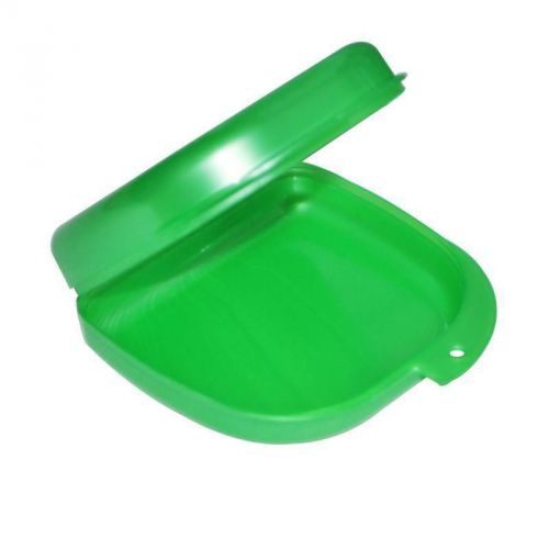 Health Dental Orthodontic Retainer Denture mouthguard Solid  Case Box  GREEN