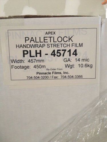 Pinnacle palletlock hand stretch film plh-45714 457 mm x 14 mic x 450 m for sale