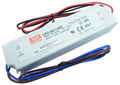 Mean well lpc-60-1400 60w constant current led driver 1400ma for sale
