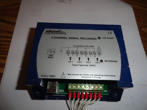 Velleman Sa 72-8520 Four Channel Usb Datalogger/Recorder
