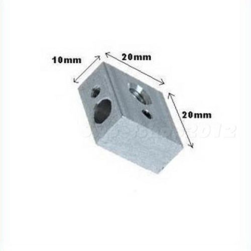 Heater Block For Reprap Makerbot 3D Printer MK8 Extruder End Screw hole SWTG