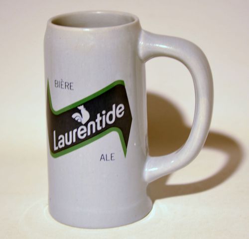 Laurentide Logo Beer Mug Pottery Made in Canada