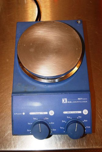 IKA WERK Lab Hot Plate Stirrer RET-B-S1 Labortechnik 0-1100 rpm W/ Cord *Works*