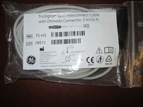 Ge datex-ohmeda trusignal spo2 interconnect cable (ts-h3) for sale