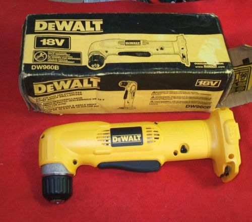DeWALT DW960 18V 3/8&#034; Cordless Right Angle Drill/Driver   TOOL ONLY ~ New In Box