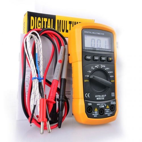 Hyelec ms8233e lcd digital meter ac dc ammeter voltage multitester tester for sale