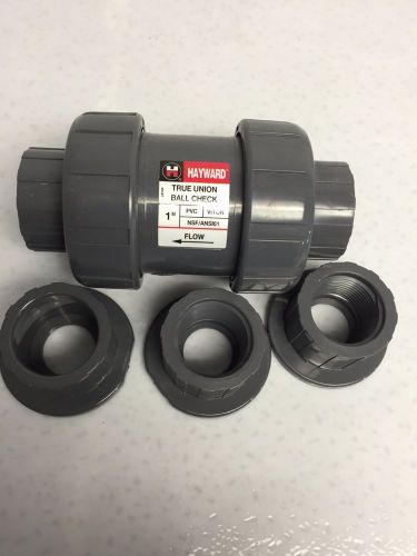 Hayward 1&#034; pvc true check valve o rings socket and threaded ends tc10100st (b24) for sale