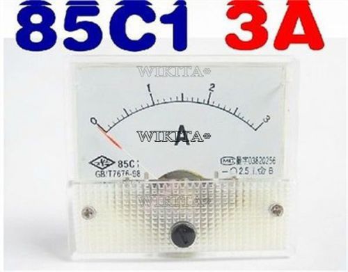 85c1-a analog dc 0-3a current tester ammeter amp panel meter #1786132