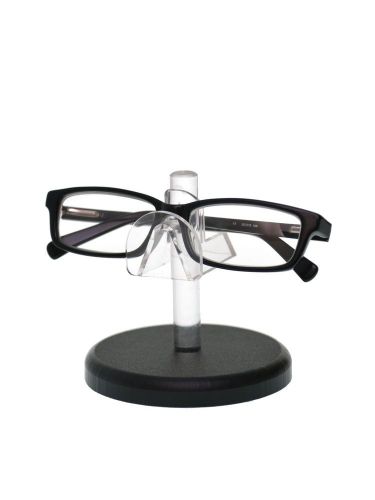 Vertical Acrylic Sunglasses &amp; Eyeglasses Display/Holder - Black Base - 1 Tier