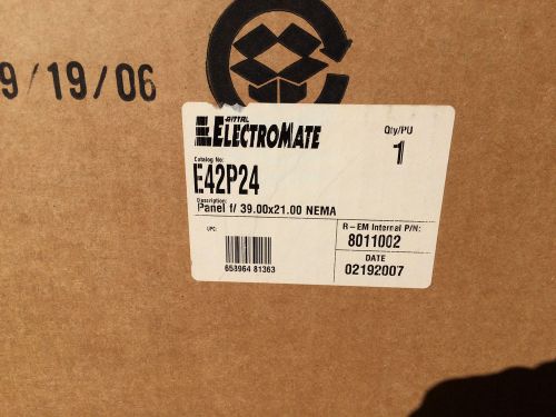 RITTAL ELECTROMATE E42P24 A42P24 39X21 PAINTED WHITE BACK PANEL *NEW IN BOX*