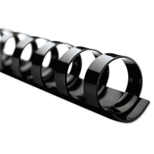 Combbind standard spines, 1-1/2&#034; diameter, 330 sheet capacity, black, 100/box for sale
