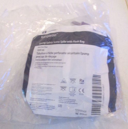 3 Pks Of COVIDIEN KANGAROO Epump Safety Screw Spike W/ Flush Bag #775100