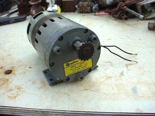 Dayton gear motor 1/10 HP 3M004 60RPM 9M014 115V 1520RPM electric tested great