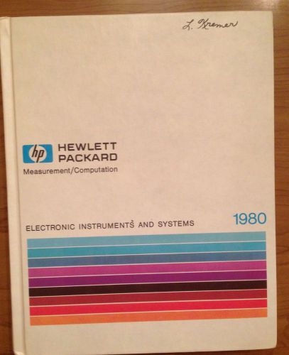 Hewlett Packard Electronic instruments and system  Catalog  1980