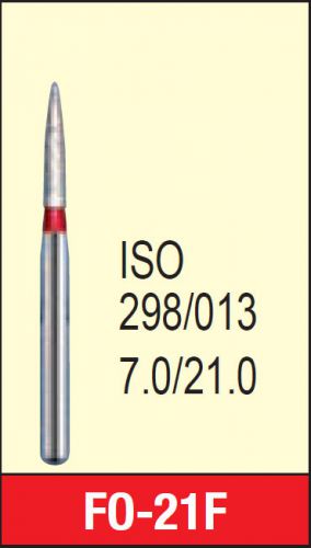 MANI DIA-BURS FO-21F Flame Ogival End Fine Grit Dental Diamond Burs 30 pcs