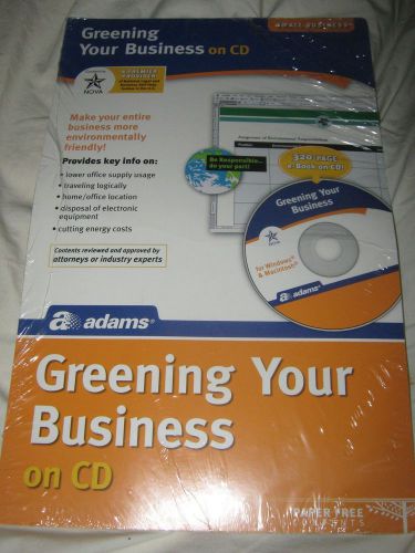 Adams Business Forms Greening Your Business on CD  Small Business Tool   ALC633