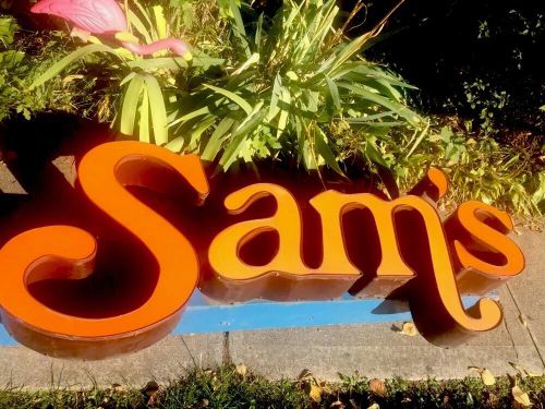 HUGE ELECTRIC LED SAMS SIGN Tavern Restaurant Night Club Halloween ( Add Son Of