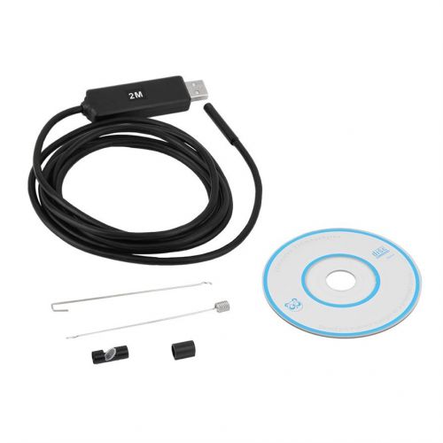 6led waterproof 5.5mm 2m usb endoscope borescope photo capture inspection #* for sale