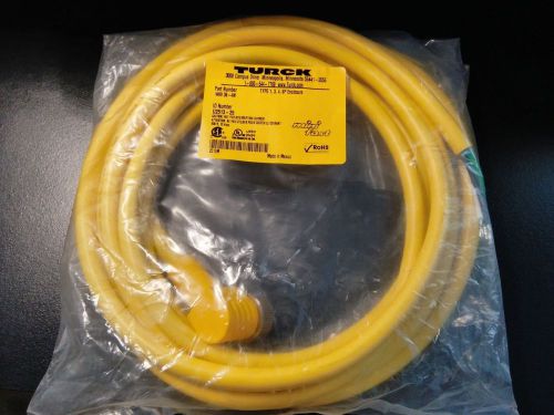 TURCK WKV 36-4M 3-WIRE 4M CORDSET, HEAVY DUTY, RIGHT ANGEL FEMALE CONECTOR 600V