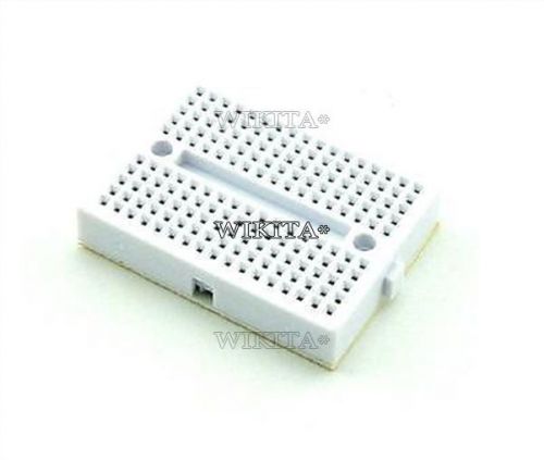 mini white solderless prototype breadboard 170 tie-points for arduino shield
