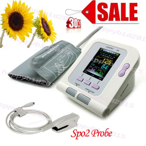 CONTEC08A Digital Blood Pressure Monitor for human use,NIBP,SPO2 Probe