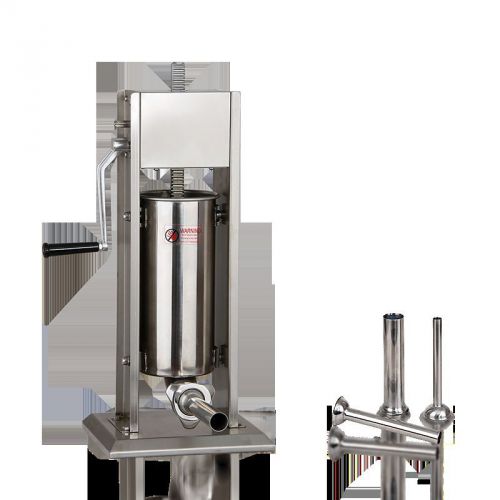 Brand new commercial deluxe stainless steel meat sausage stuffer 5l for sale
