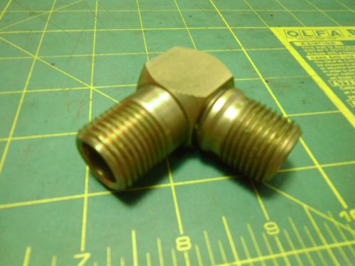 HYDRAULIC FITTING 1/2 NPTF MALE X 1/2NPTF 90 DEGREE FITTING #59954