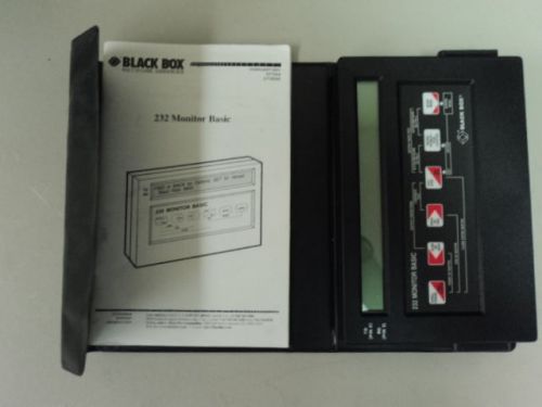 BLACK BOX 232 MONITOR BASIC DT100A CASE MANUAL RS-232 SERIAL TESTER