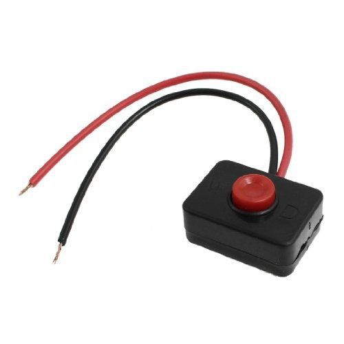 uxcell? 2A Adhesive Base Push Button Momently Action Wired Switch for Car