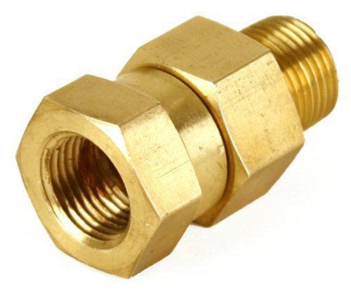 General pump d10066 brass coupler, 3/8&#034; npt male x 3/8&#034; npt female swivel with b for sale