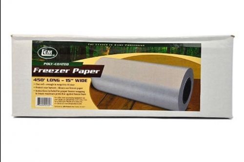 Lem products poly coated freezer paper 450 feet x 15 inch for sale
